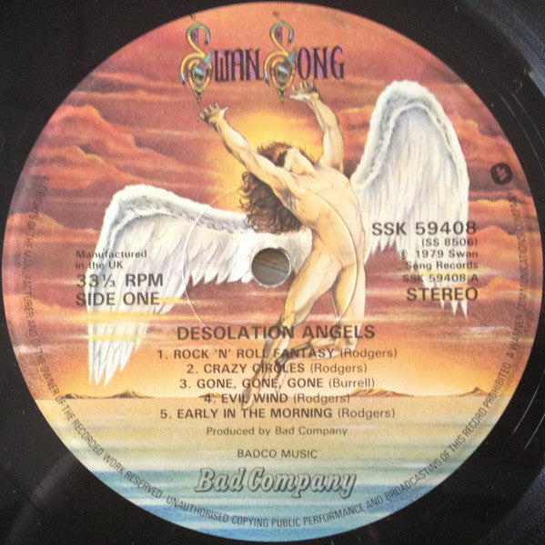 Bad Company (3) : Desolation Angels (LP, Album, Gat)