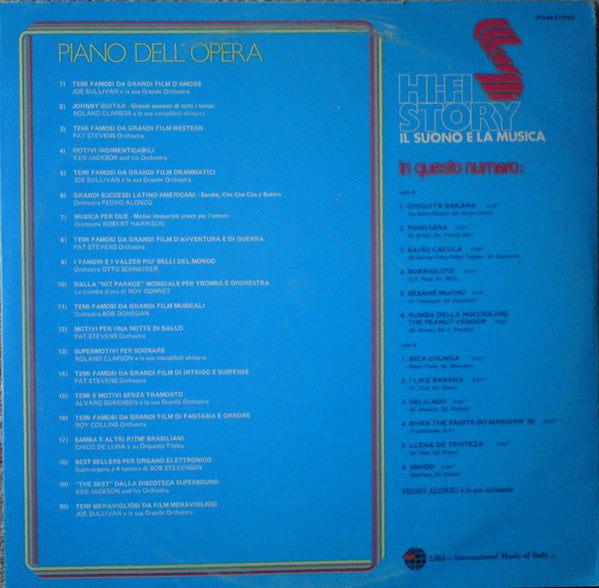 Pedro Alonzo E La Sua Orchestra : Cha-Cha-Cha, Samba E Bolero (LP)