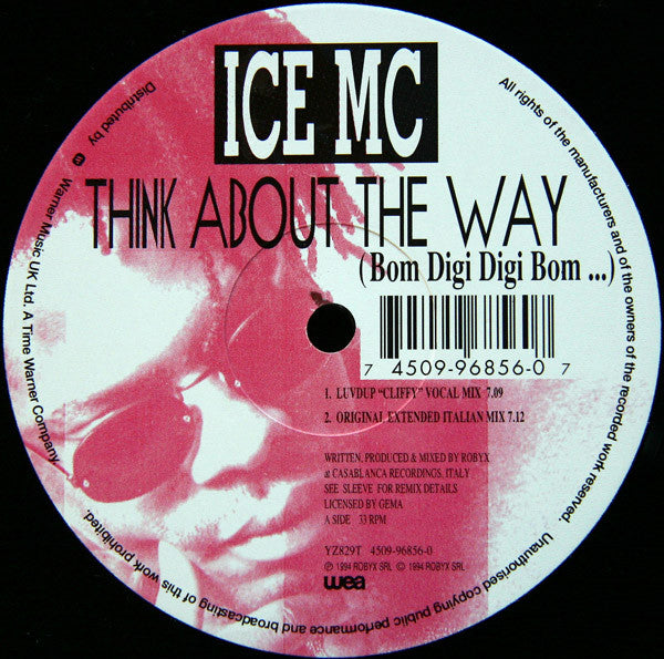 ICE MC : Think About The Way (Bom Digi Digi Bom...) (12")