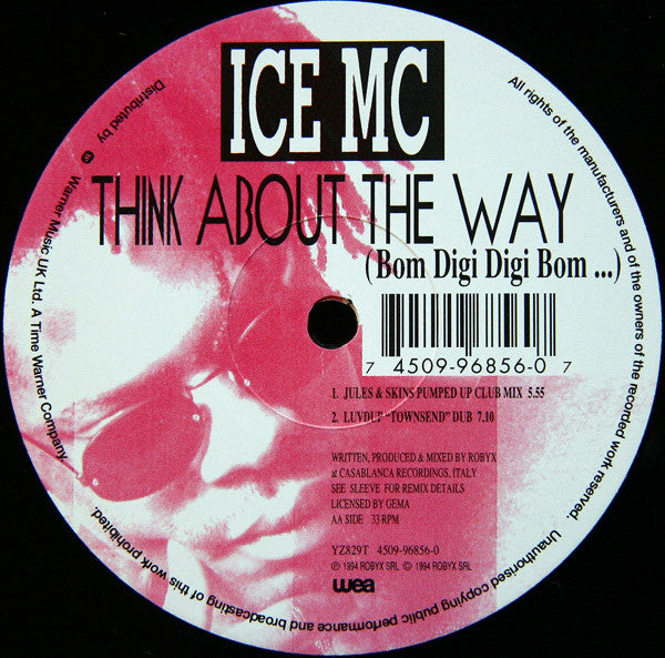 ICE MC : Think About The Way (Bom Digi Digi Bom...) (12")