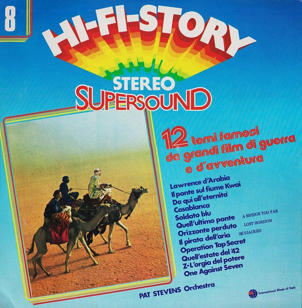 Pat Stevens Orchestra : 12 Temi Famosi Da Grandi Film Di Guerra E D'Avventura (LP)