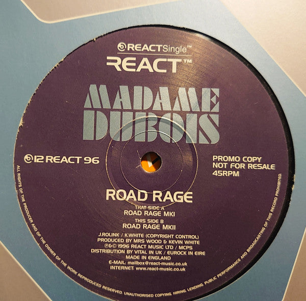 Madame Dubois : Road Rage (12", Promo)