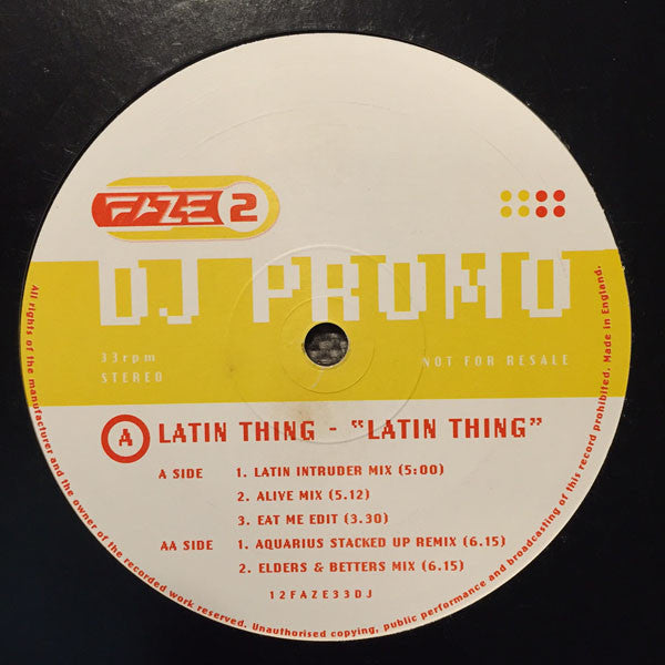 Latin Thing : Latin Thing (12", Promo)