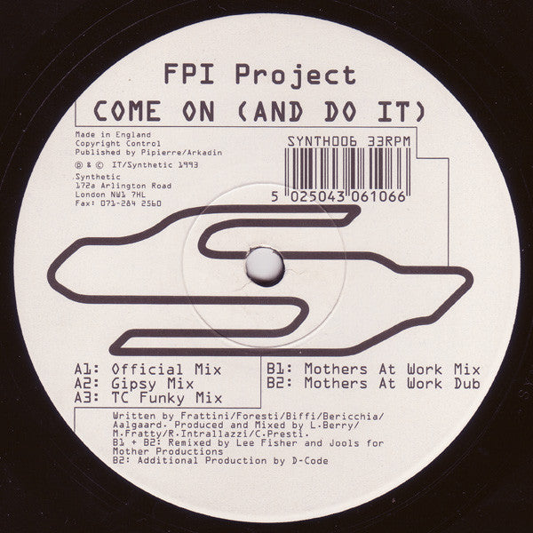 FPI Project : Come On (And Do It) (12")