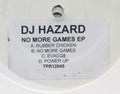 DJ Hazard : No More Games EP (2x12", EP, Promo, W/Lbl)