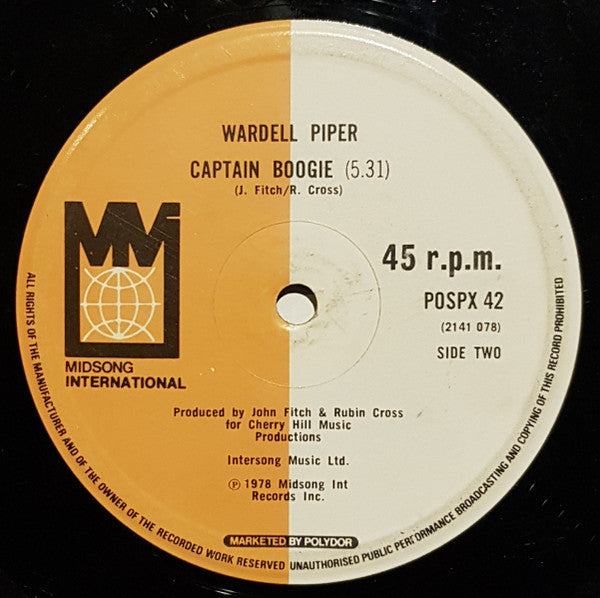 Wardell Piper : Captain Boogie (12")