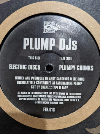 Plump DJs : Plumpy Chunks/Electric Disco (12", RP)