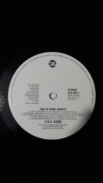 The S.O.S. Band : One Of Many Nights (LP, Album)