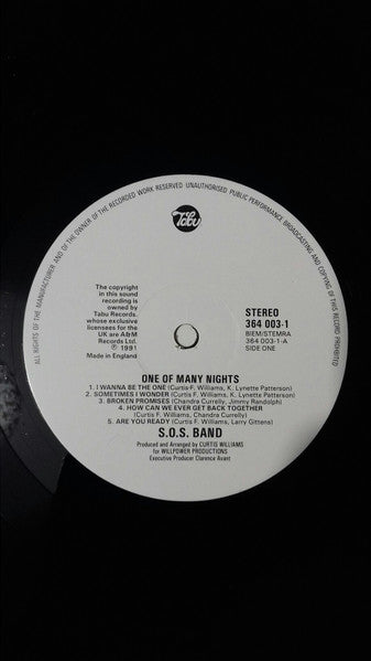 The S.O.S. Band : One Of Many Nights (LP, Album)