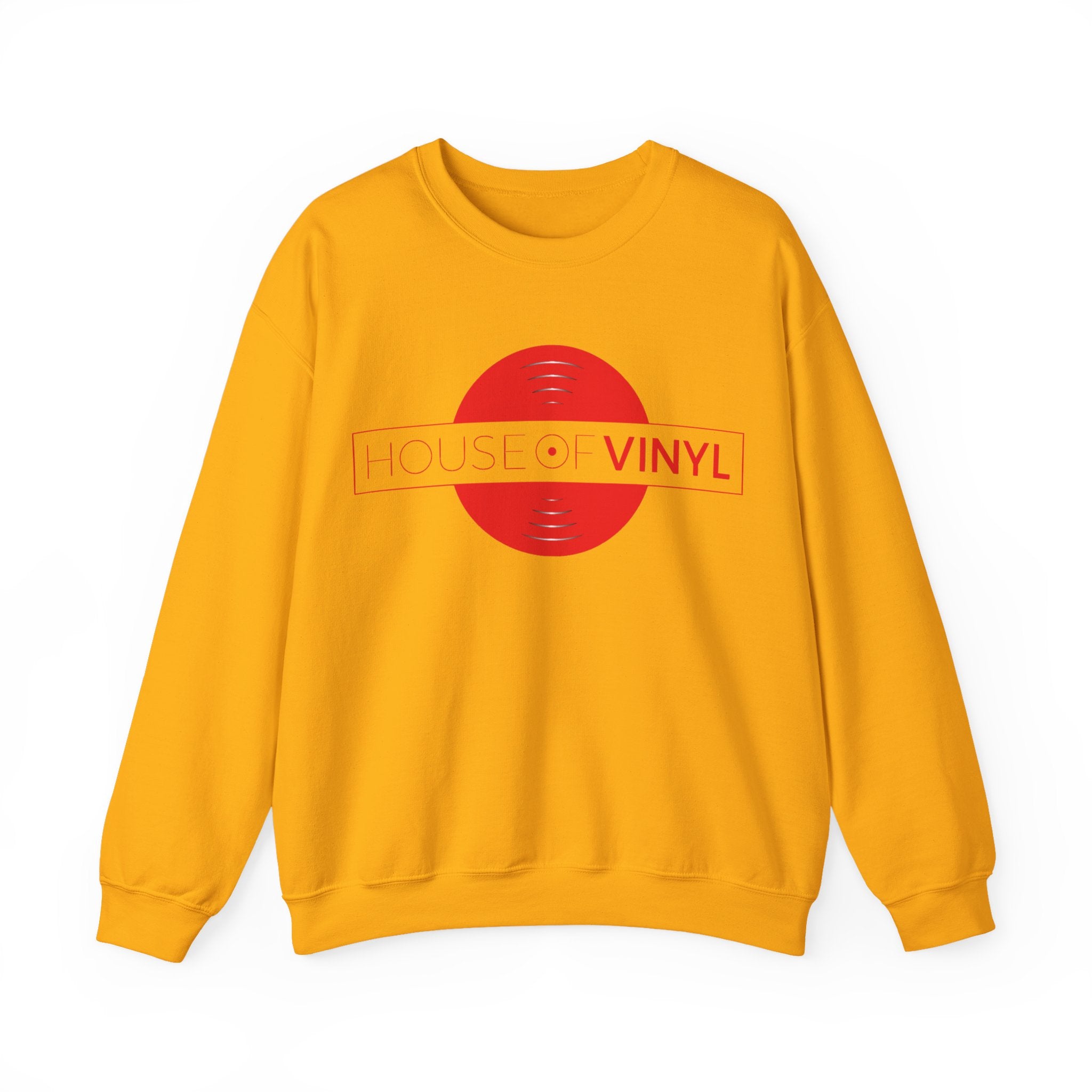 House of Vinyl London - Red Logo - Unisex Heavy Blend™ Crewneck Sweatshirt