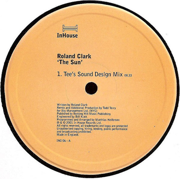 Roland Clark : The Sun (12")