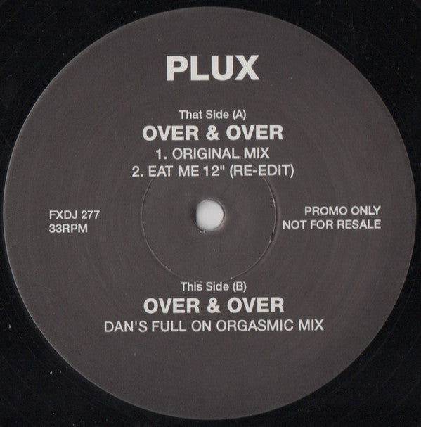 Plux : Over & Over (2x12", Promo)