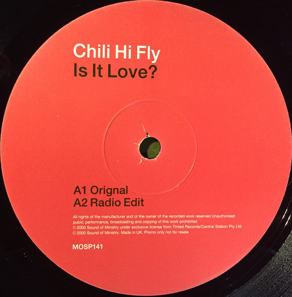 Chili Hi Fly : Is It Love? (2x12", Promo)