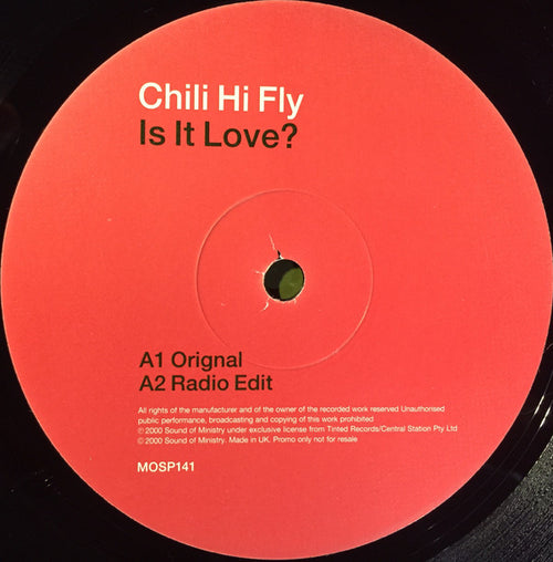 Chili Hi Fly : Is It Love? (2x12", Promo)