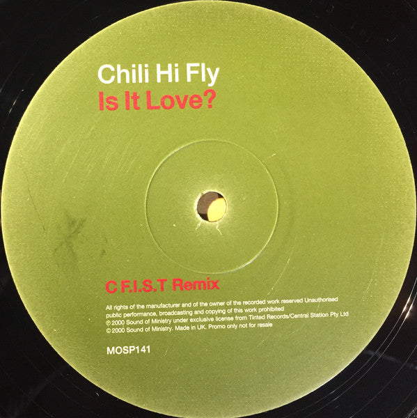 Chili Hi Fly : Is It Love? (2x12", Promo)