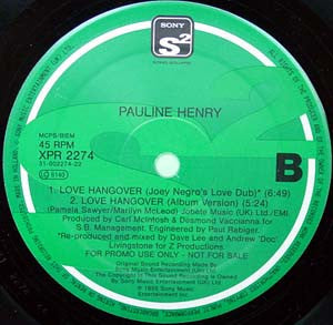 Pauline Henry : Love Hangover (2x12", Ltd, Promo)
