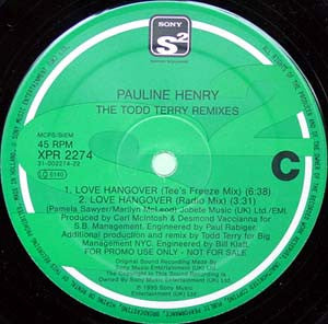 Pauline Henry : Love Hangover (2x12", Ltd, Promo)