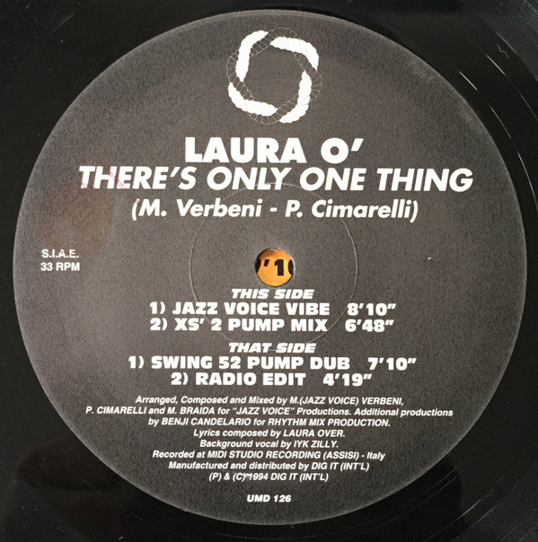 Laura O : There's Only One Thing (12", Maxi)