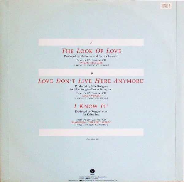 Madonna : The Look Of Love (12", Single)