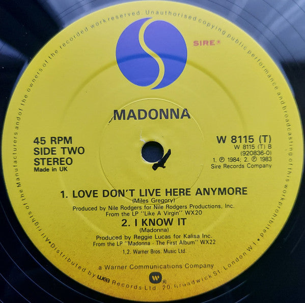 Madonna : The Look Of Love (12", Single)