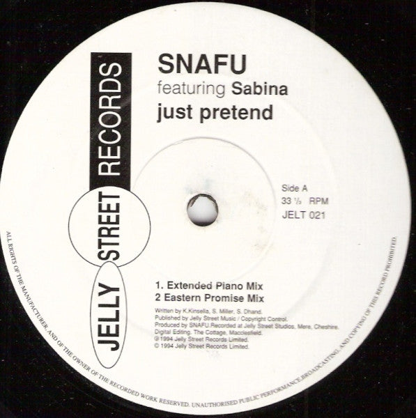 Snafu (2) Featuring Sabina Dhand : Just Pretend (12")