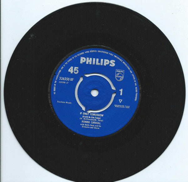 Ronnie Carroll : If Only Tomorrow (Could Be Like Today) / Think Of Her (7", Single)