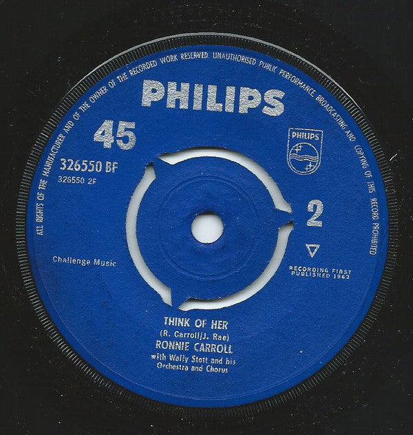 Ronnie Carroll : If Only Tomorrow (Could Be Like Today) / Think Of Her (7", Single)