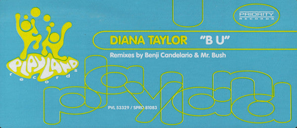 Diana Taylor : B U (12", Promo)