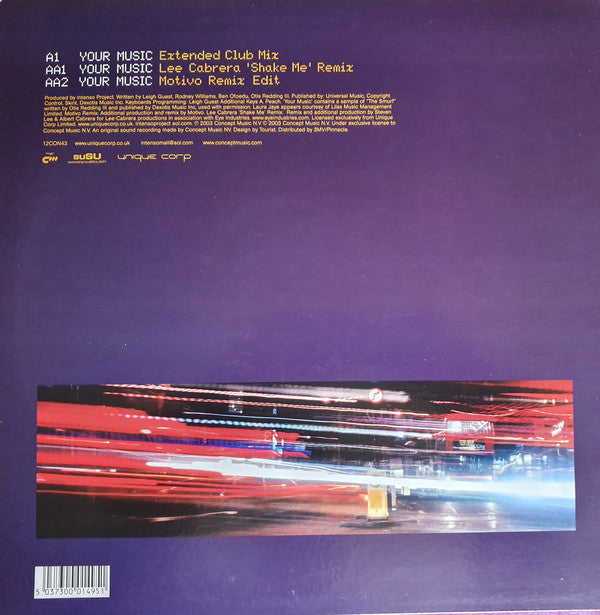 Intenso Project Featuring Laura Jaye : Your Music (12")
