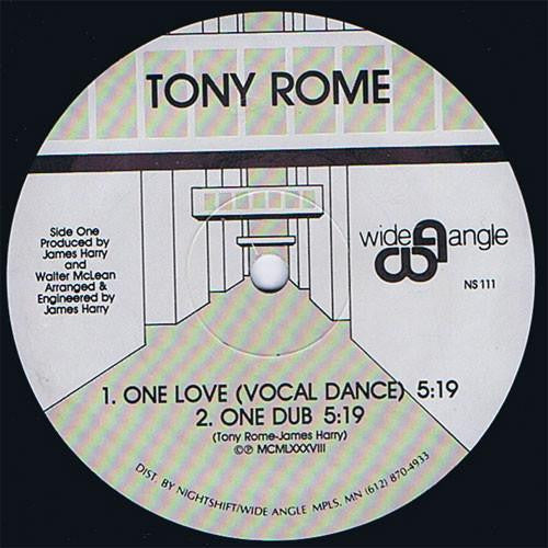 Tony Rome : One Love (12")