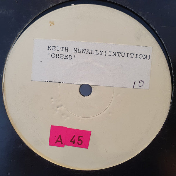 Intuition Feat. Keith Nunnally : Greed (12", W/Lbl)