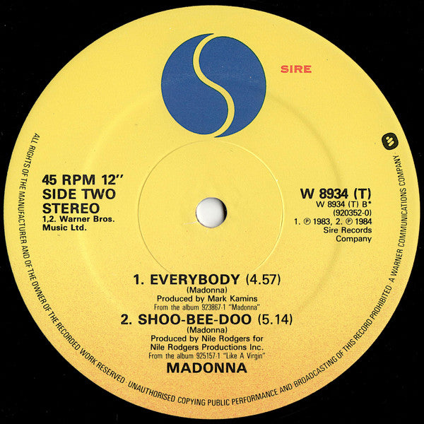 Madonna : Into The Groove (12", Single)