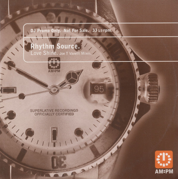 Rhythm Source : Love Shine (Joe T Vanelli Mixes) (12", Promo)
