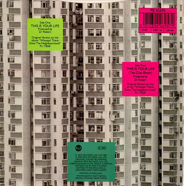 The Blow Monkeys : This Is Your Life (7", Single, Spe)