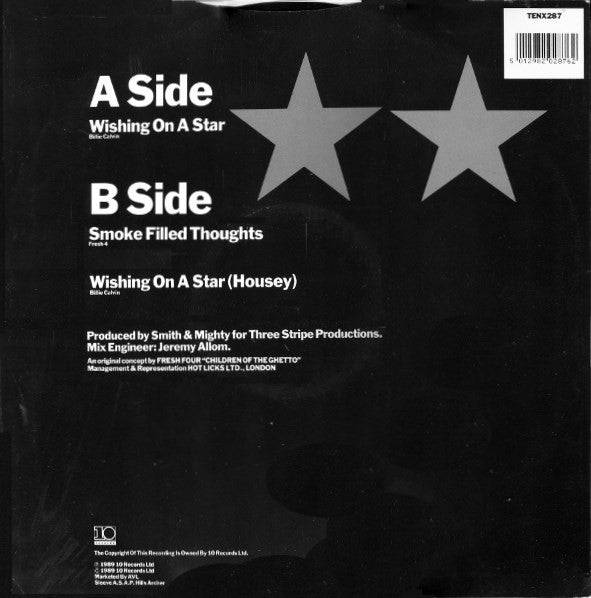 Fresh 4 (Children Of The Ghetto)* Featuring Lizz.E* : Wishing On A Star (12", Single)