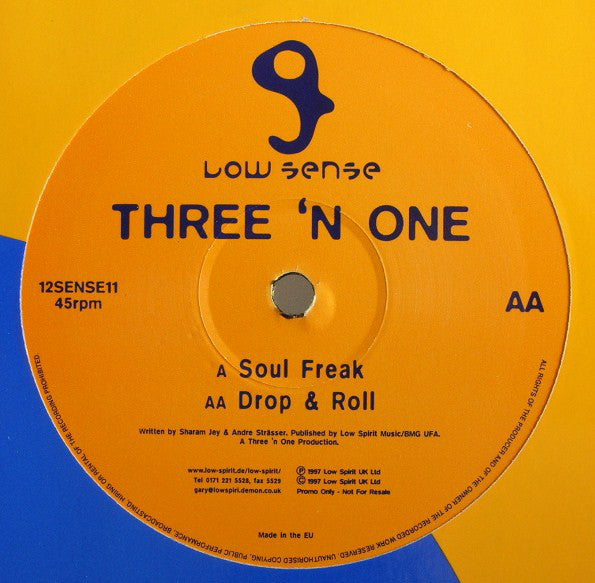 Three 'N One : Soul Freak / Drop & Roll (12", Promo)