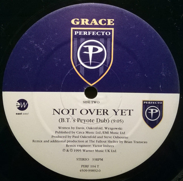 Grace : Not Over Yet (B.T. Remixes) (12")