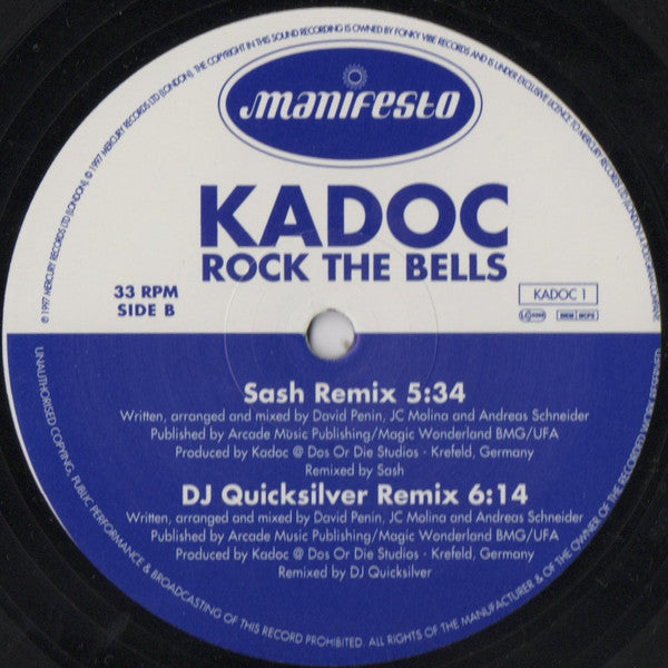 Kadoc : Rock The Bells (12", Promo)
