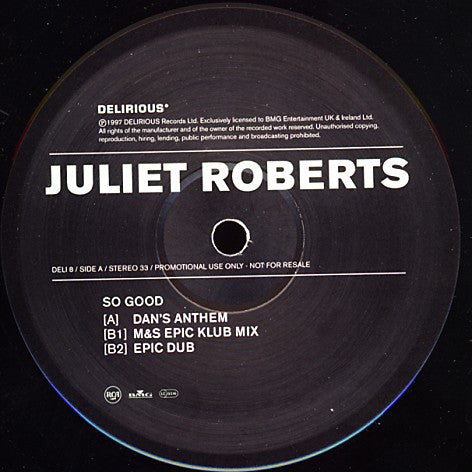 Juliet Roberts : So Good (12", Promo)