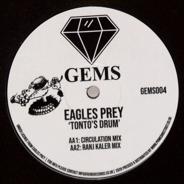 Eagles Prey : Tonto's Drum (12", EP, RE)