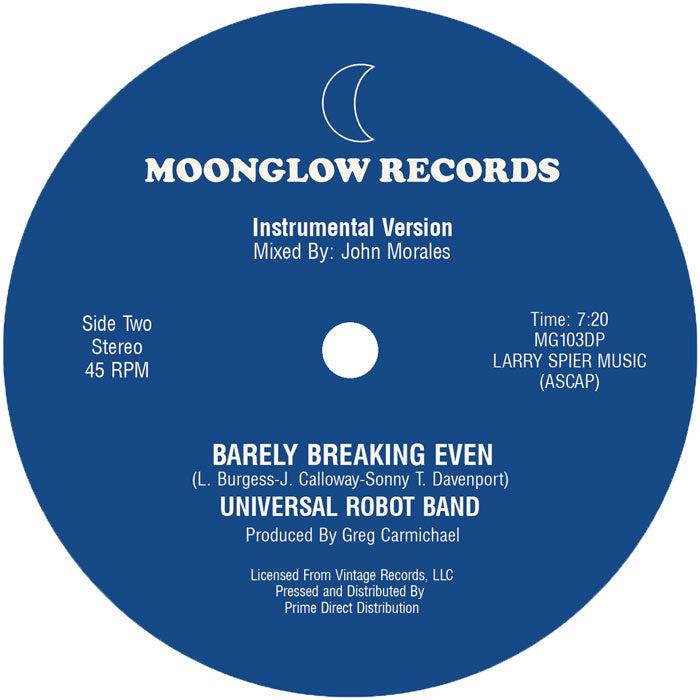 Universal Robot Band* : Barely Breaking Even (12", RSD, RE)
