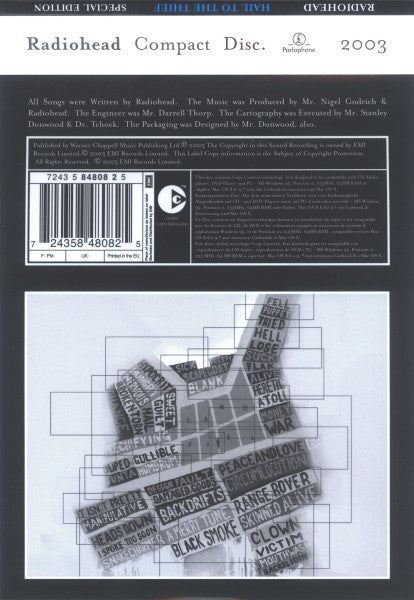 Radiohead : Hail To The Thief (CD, Album, Copy Prot., S/Edition, Boo)