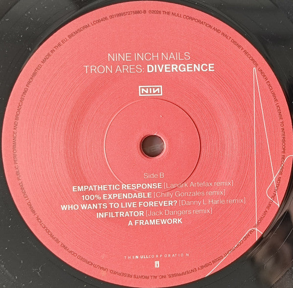 Nine Inch Nails : Tron Ares: Divergence (2xLP, 180)