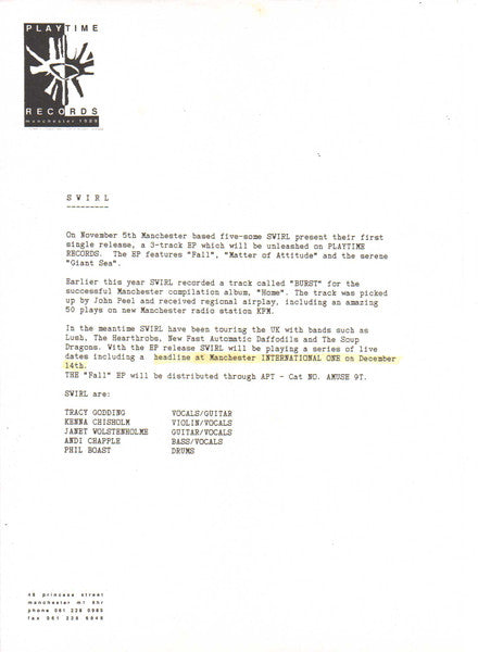 Swirl (2) : Fall E.P. (12", EP)