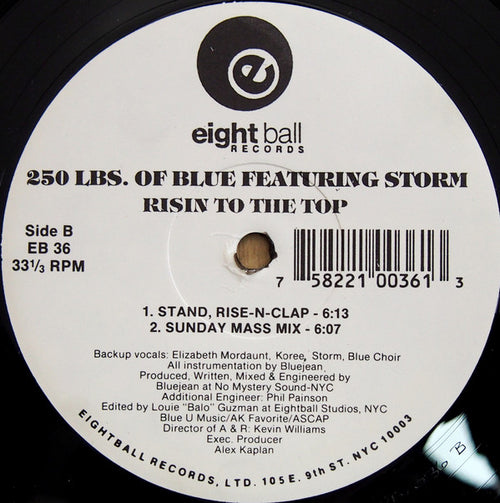 250 Lbs. Of Blue Featuring Coree Storm : Risin To The Top (12")