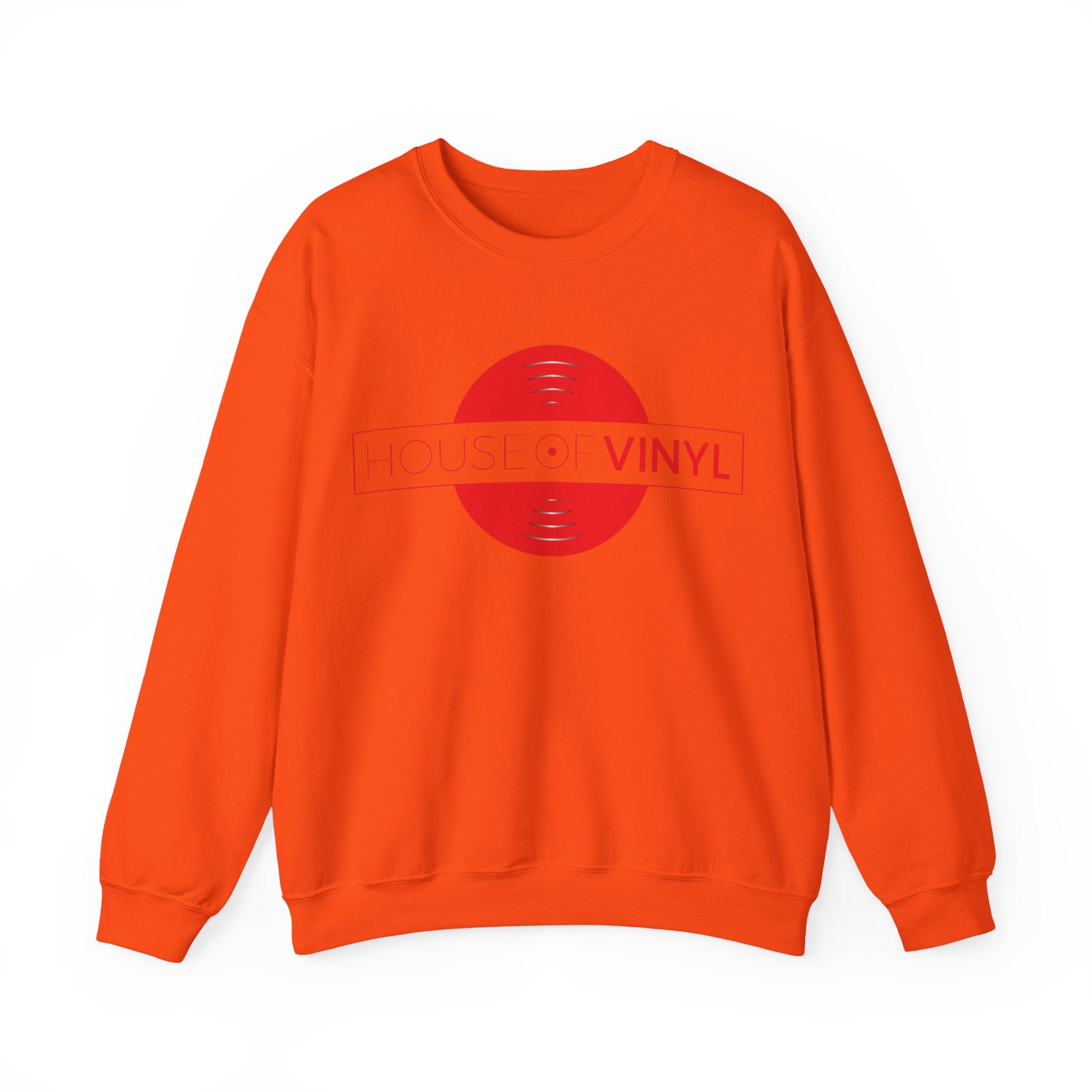 House of Vinyl London - Red Logo - Unisex Heavy Blend™ Crewneck Sweatshirt