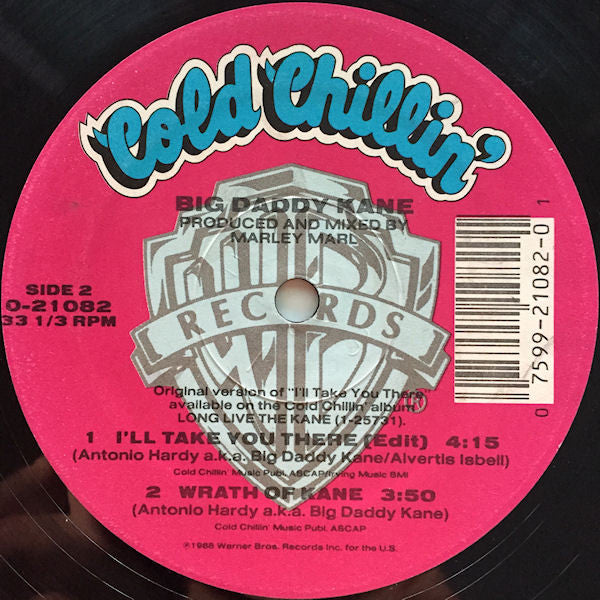 Big Daddy Kane : I'll Take You There  (12", Maxi, Pic)