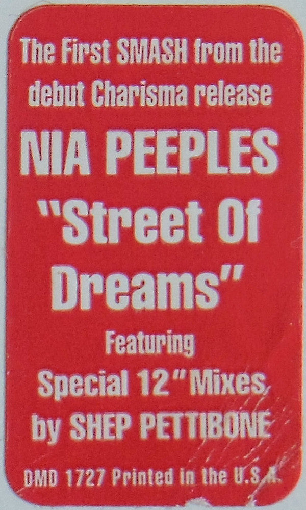 Nia Peeples : Street Of Dreams (12", Promo)