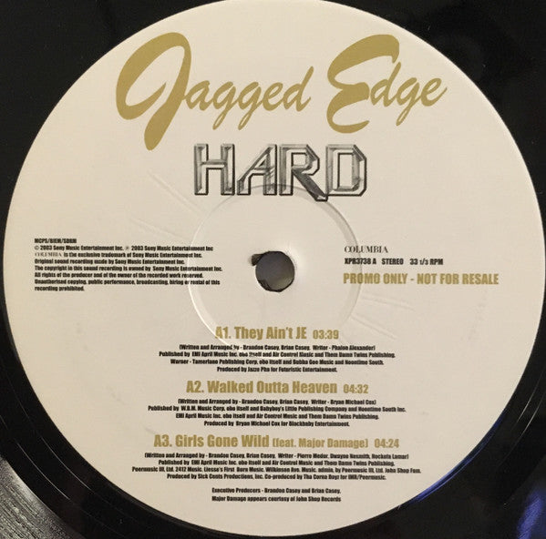 Jagged Edge (2) : Hard (Exclusive Album Sampler) (LP, Promo, Smplr)