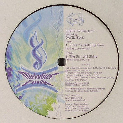 Serenity Project : (Free Yourself) Be Free (12")